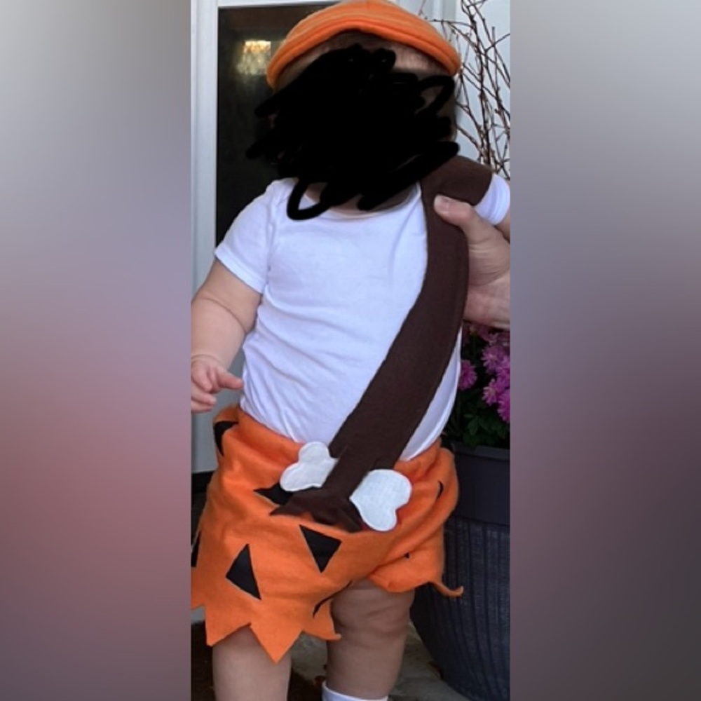 Baby Bam Bam Flintstone costume size 9-12 months